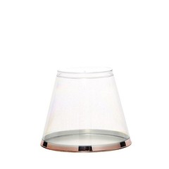 36 pcs 10 oz Clear with Rose Gold Rim Plastic Cups Disposable Tableware Wedding