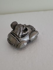 Bridal Table Bride/Groom Pewter Car Place Card Holder Just Married License Plate