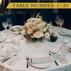 20 Pcs Metal Table Numbers 1-20 Table Numbers for Wedding Reception 12