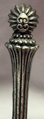 Vintage Posy Tussie Mussie Wedding Bouquet Flower Holder Victorian Gothic-Pewter
