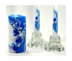Unity Candle Set for Wedding Ceremony & Reception – 6” Pillar & Two