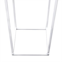 White Wedding Flower Stand Floral Decor Vase Floor Column Stand Sets of 3