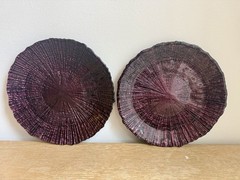 Set Of 8 Purple Reef Charger Plates 9” Round – Wedding & Event
