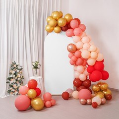 Peomeise 6FT Wedding Arch Cover，White Arch Backdrop Cover Stretchy Spande
