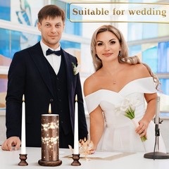 Unity Candles with Holder for Wedding Ceremony Wedding Decortions Accessories…