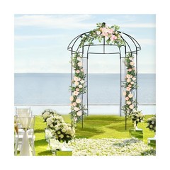 Outvita Garden Arch Arbor, Heavy Duty Metal Pergola Pavilion Trellis Birdcage…