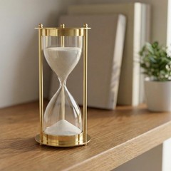 Elegant Gold Hourglass Sand Timer – Modern Desk Decor Hour time Clock Decorative