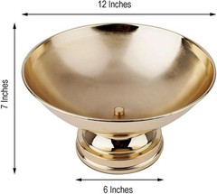 Efavormart 12″ Shiny Gold Floating Candle Bowl Flower Pot Wedding Centerpiece