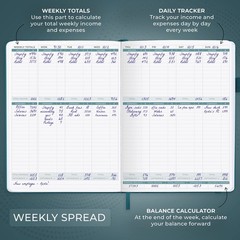 Clever Fox Large Income & Expense Tracker Bookkeeping Ledger – 2 Year Financial