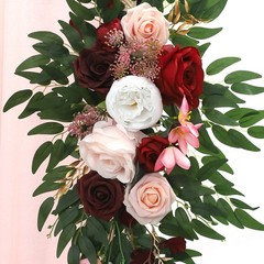 Artificial Wedding Arch Flower Kit Artificial Flower Arrangements With Drapes
