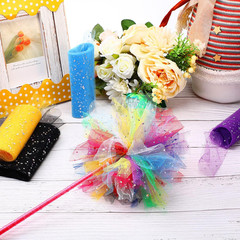 12 Pcs Rainbow Glitter Tulle Rolls 6 Inch by 10 Yards 30 Feet Glitter Tulle Roll