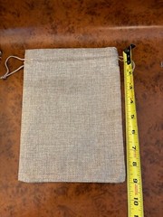 LOT of 22 Burlap Linen Gift Bags Wedding Jute Jewelry Pouches Party Favors, 7×9″