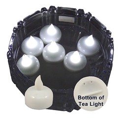 FREESH 6X Waterproof LED Floating Tealight Flameless Candle Wedding Party WHITE