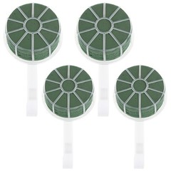 4Pcs Reusable Bridal Bouquet Holders Plastic Flower Arrangement Handle Green