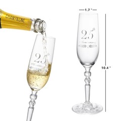 25th Wedding Anniversary Decorations Silver Gifts for Couple Classical Style