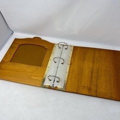 Folk Art Wood Painted Photo Album Cottagecore Grannycore Farmhouse Country