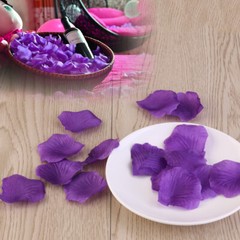 1000pcs Silk Rose Petals Decorations for Wedding Party (Purple)