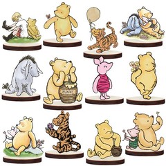 Winnie Centerpieces for Baby Shower Decorations Classic Wood Multi Color
