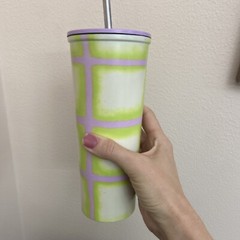 Straw 22oz Stainless Steel Cup With Lead Perfect for Hot and Cold Drinks