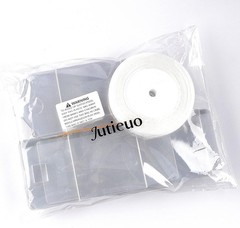 45 Pack 3x3x3 Inches Clear Favor Boxes with Ribbons, Transparent Plastic Cube…