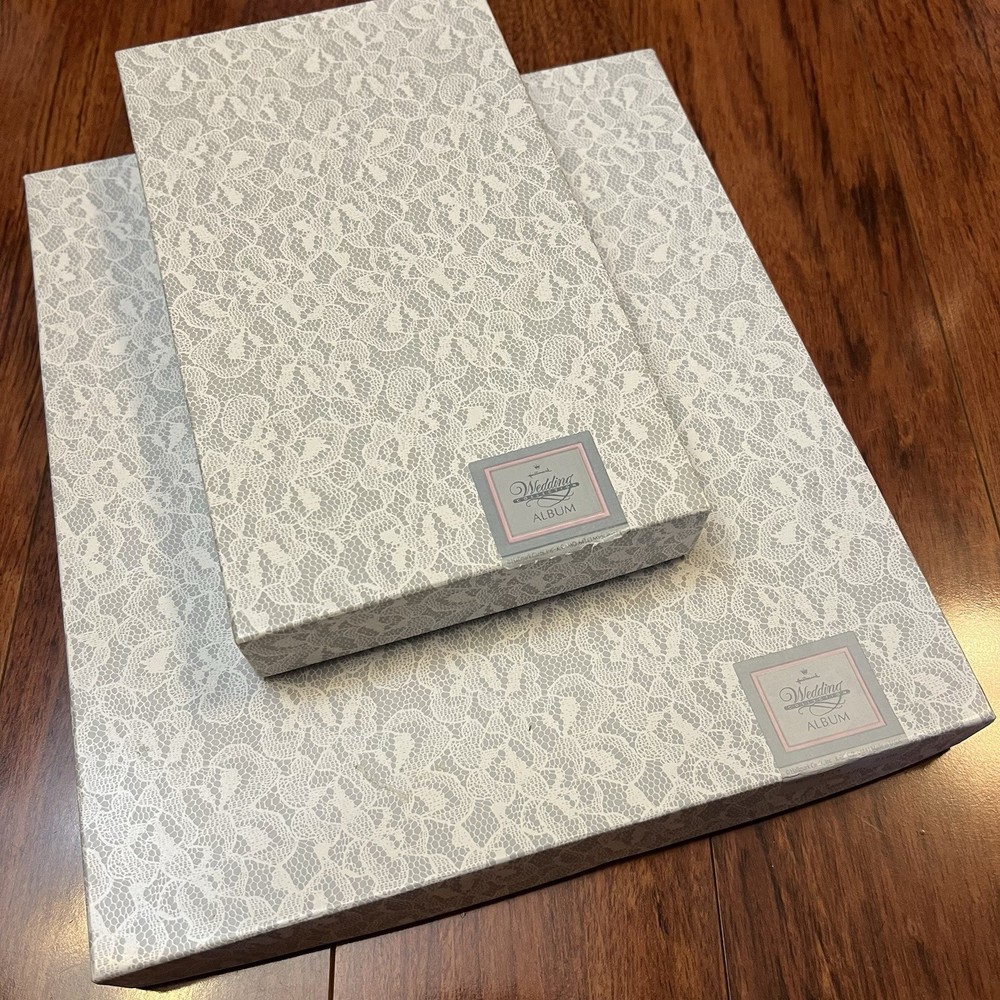 VTG NIB Hallmark Calla Lilly Wedding Collection Memory Book & Photo Album Set