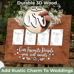 Seating Chart For Wedding Reception Display – Word Sign