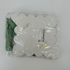 49 Pack White Especially For You Favor Boxes with Green Ribbon 2.5 Inch