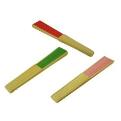PAPER HAND FAN 8.25″ Color Choice GOOD QUALITY Bamboo Folding Pocket Purse NEW