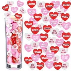 150 Pcs Valentine’s Day Heart Decor Vase Filler Red Pink White Love