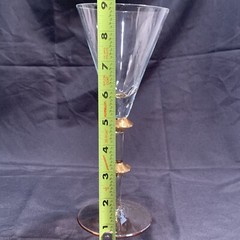 2 Wedding Champagne Toasting Flute Glasses with Gold Access Bling Stems 9″ tall