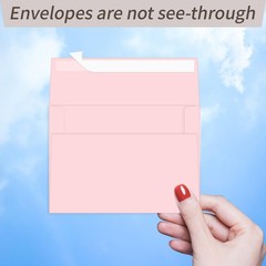 Ouzoustate 100 Packs Pink 4×6 Envelopes for 100 Qty A6(4.75*6.5), pink