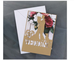 10pcs Laser Cut Wedding Invitation Card Engagement Name Place Card Table Number