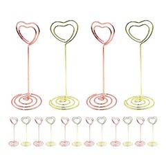 20Pcs Assorted Color Stable Metal Place Card Holders Reusable Table Stand Clips