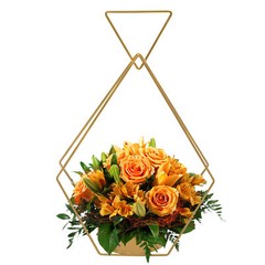 10pcs Diamond Shape Flower Vases Holder Wedding Centerpieces Stand Geometric