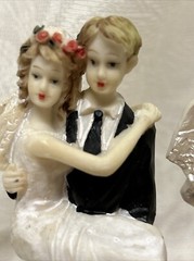 Two Wedding Cake Toppers K’s Collection Resin Brides And Grooms, Limited