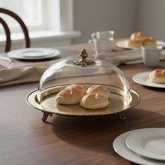Glass for Me Cake Stand Double Tier Tableware for Dining Room