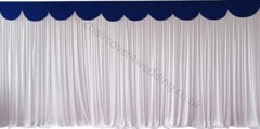 3M Navy Blue Detachable Swag for Wedding Backdrops,Cake and Top Table Skirts