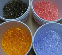 WEDDING VASE FILLER – WATER DECO BEADS – FLOWERS–EACH PKG. MAKES 1 1/2 quarts