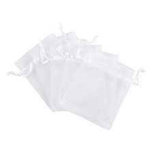 300x white organza bags wedding party favor jewelry product gift soap packaging