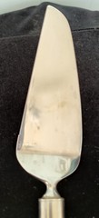 Waterford Cake & Pie Server w Crystal Handle & Serrated Stainless Blade
