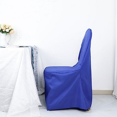 100 Royal Blue Polyester BANQUET CHAIR COVERS Wedding Ceremony Party Decorations