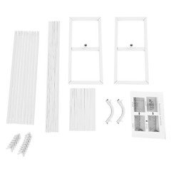 White Wedding Backdrop Stand Set – 1* Balloon Stand + 2* Flower Stands Steel