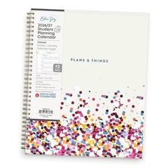 2026-2027 Weekly and Monthly 8.5″ x 11″ Star Confetti Bright- 2026/2027