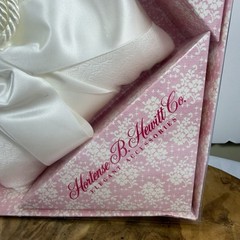 Hortense B Hewitt White Brocade Ring Bearer Pillow Tassel Satin NIB