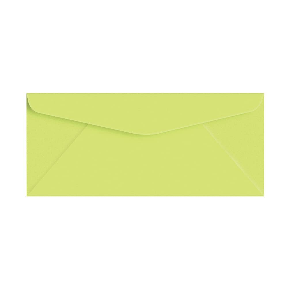 #10 Business Envelopes, 4 1/8 x 9 1/2, Ultra Lime, 24w (90gsm), 50 per Pack