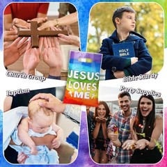 Pieces Gift Bags Bulk Religious VBS Plastic Treat Bags with 50 Jesus Loves Me