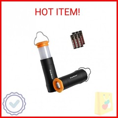 EverBrite 2-in-1 Mini Lanterns and Flashlights with 3 Modes, 2 Pack Portable Out