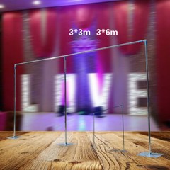10x10ft/10x20ft Wedding Party Backdrop Stand Pipe Kit Curtain Frame Telescopic