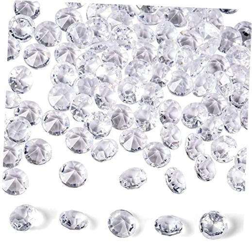 Acrylic Diamonds, 2000PCS 10mm Clear Crystals Gems Table Scatter 2000pcs Clear