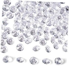 Acrylic Diamonds, 2000PCS 10mm Clear Crystals Gems Table Scatter 2000pcs Clear